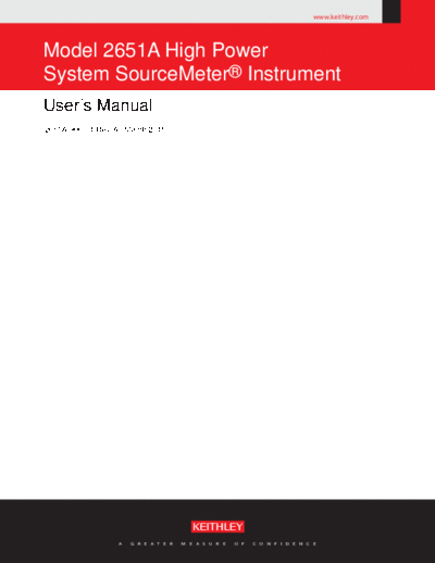 Keithley 2651A-900-01 (A - Mar 2011)(User)  Keithley 2651A 2651A-900-01 (A - Mar 2011)(User).pdf