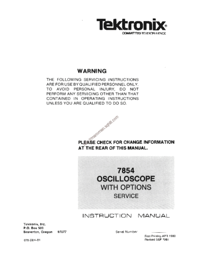 Tektronix 7854 1  Tektronix 7854 1.pdf