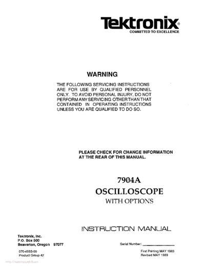 Tektronix 7904a  Tektronix 7904a.pdf