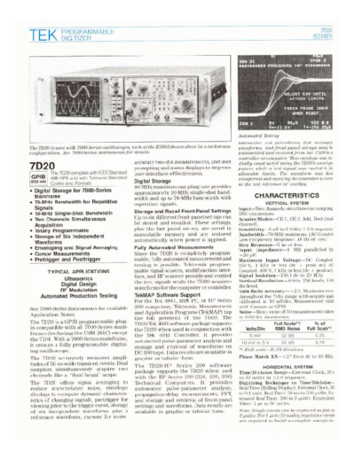Tektronix 7D20   Tektronix 7D20 .pdf