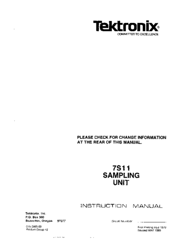 Tektronix 7S11 In  Tektronix 7S11_In.pdf