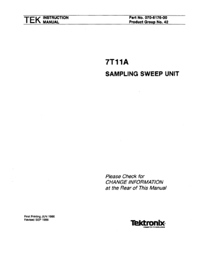 Tektronix 7T11A Sampling Sweep Unit (Oscilloscope Plugin (1986) WW  Tektronix 7T11A Sampling Sweep Unit (Oscilloscope Plugin (1986) WW.pdf