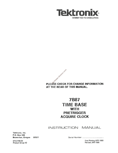 Tektronix 7b87  Tektronix 7b87 .pdf