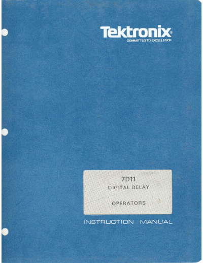 Tektronix 7d11 ops sm  Tektronix 7d11_ops_sm.pdf