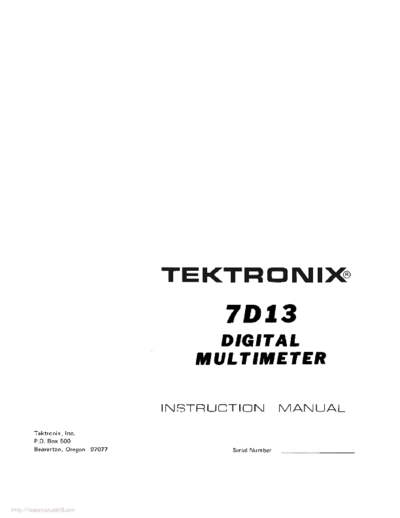 Tektronix 7d13  Tektronix 7d13.pdf