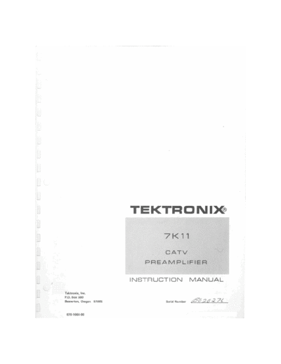 Tektronix 7k11  Tektronix 7k11.pdf