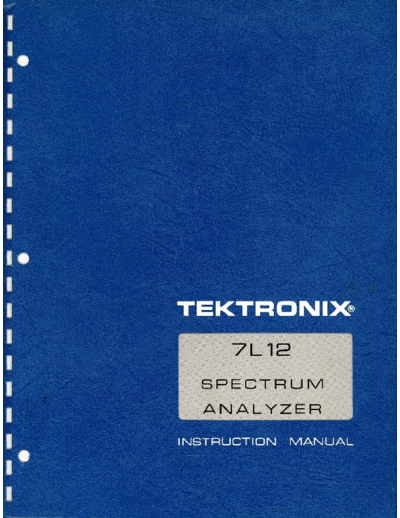 Tektronix 7l12 sm  Tektronix 7l12_sm.pdf