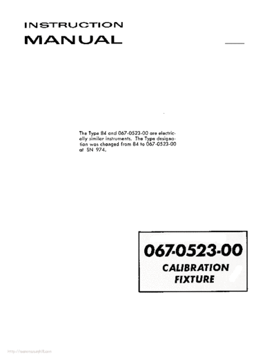 Tektronix 067-0523-00  Tektronix 067-0523-00.pdf