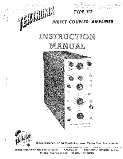 Tektronix 112  Tektronix 112.pdf