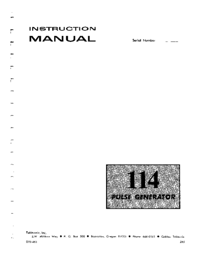 Tektronix 114  Tektronix 114.pdf