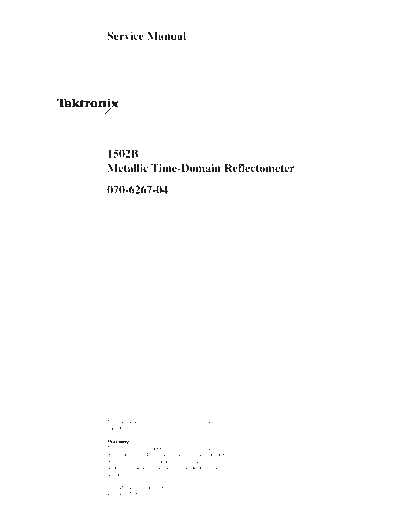 Tektronix 1502B SM  Tektronix 1502B_SM.pdf