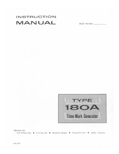 Tektronix 180A  Tektronix 180A.pdf