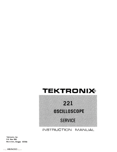 Tektronix 221  Tektronix 221.pdf