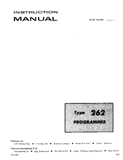 Tektronix 262  Tektronix 262.pdf