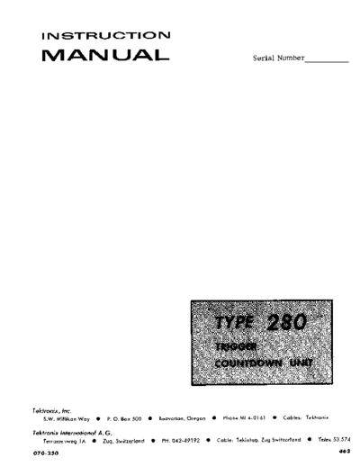 Tektronix 280  Tektronix 280.pdf