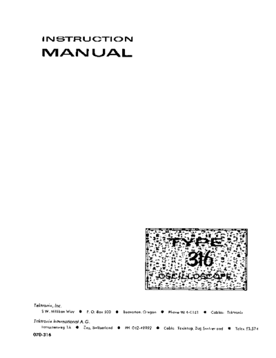 Tektronix 316  Tektronix 316.pdf