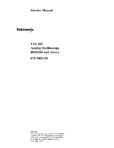 Tektronix tas465  Tektronix tas465.pdf