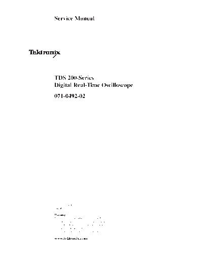 Tektronix tds210service  Tektronix tds210service.pdf