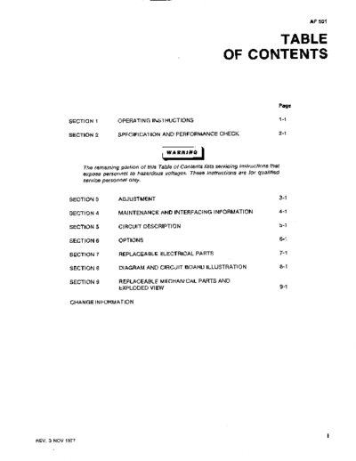 Tektronix AF501  Tektronix AF501.pdf