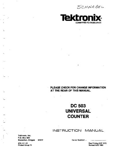 Tektronix DC503   Tektronix DC503 .pdf
