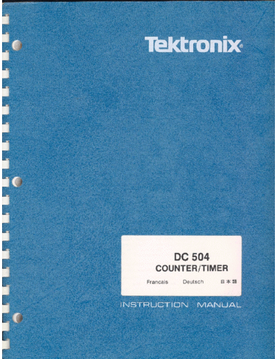 Tektronix DC504   Tektronix DC504 .pdf