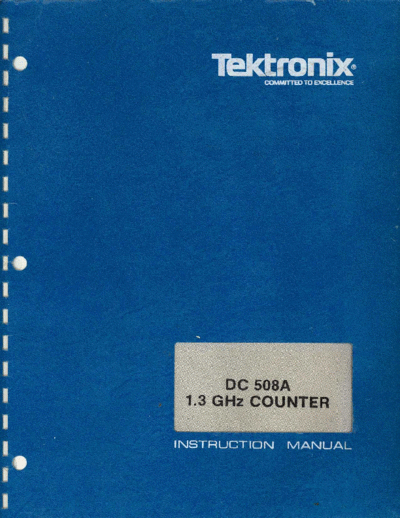 Tektronix DC508a   Tektronix DC508a .pdf