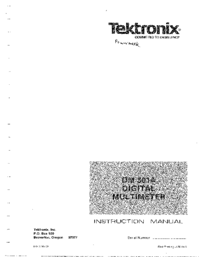 Tektronix DM501a  Tektronix DM501a.pdf