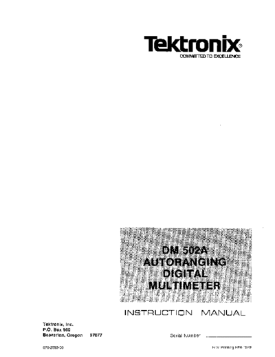 Tektronix DM502A Feb79  Tektronix DM502A_Feb79.pdf