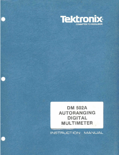 Tektronix DM502a   Tektronix DM502a .pdf