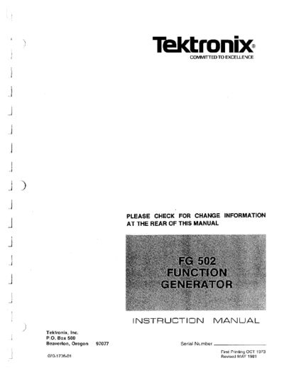 Tektronix FG502   Tektronix FG502 .pdf