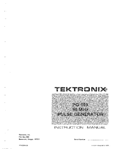 Tektronix PG508   Tektronix PG508 .pdf