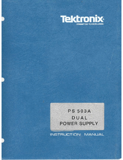 Tektronix PS503a   Tektronix PS503a .pdf