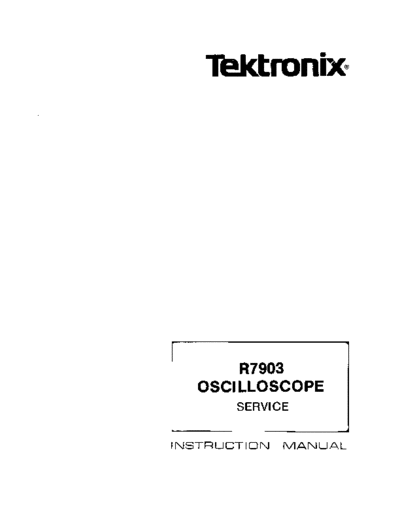 Tektronix R7903  Tektronix R7903.pdf