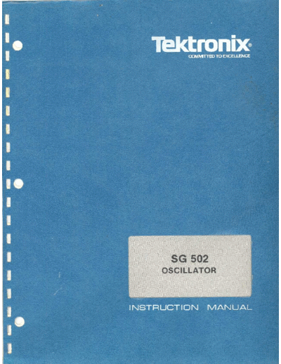 Tektronix SG502  Tektronix SG502.pdf