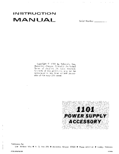 Tektronix TEK 1101 Instruction  Tektronix TEK 1101 Instruction.pdf