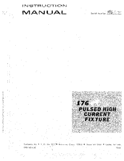 Tektronix TEK 176 Operation  Tektronix TEK 176 Operation.pdf