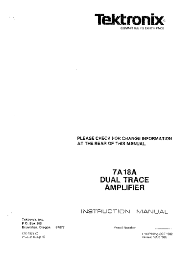 Tektronix TEK 7A18A Instruction  Tektronix TEK 7A18A Instruction.pdf