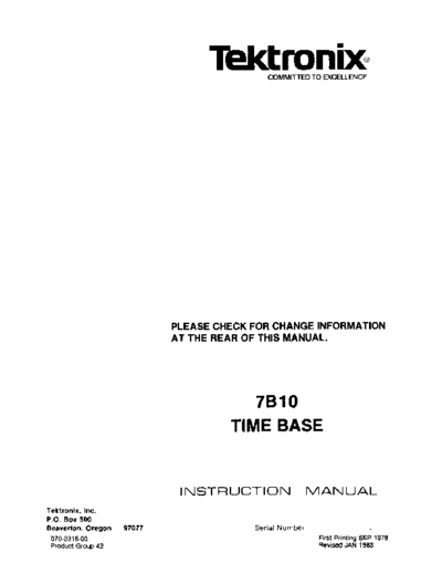 Tektronix TEK 7B10 Operation  Tektronix TEK 7B10 Operation.pdf