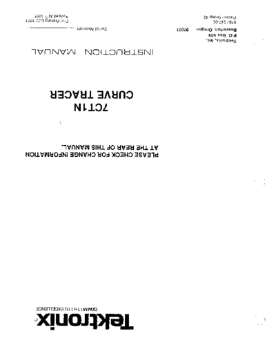 Tektronix TEK 7CT1N Instruction  Tektronix TEK 7CT1N Instruction.pdf