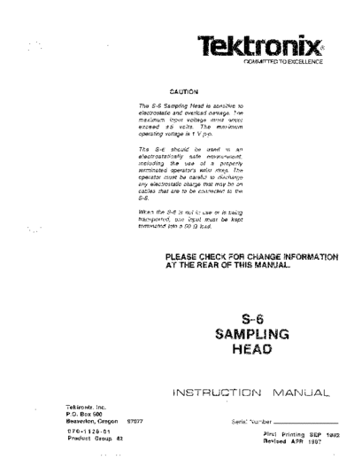 Tektronix TEK 56 Instruction  Tektronix TEK 56 Instruction.pdf