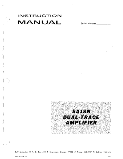 Tektronix TEK 5A18N Instruction  Tektronix TEK 5A18N Instruction.pdf