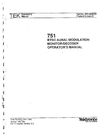 Tektronix TEK 751 Operating  Tektronix TEK 751 Operating.pdf