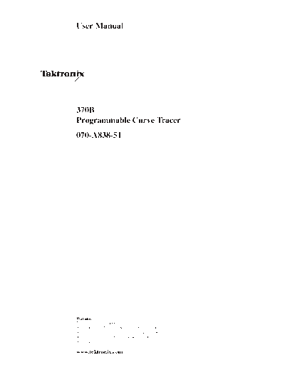 Tektronix Tek 370B User  Tektronix Tek 370B User.pdf