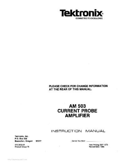 Tektronix am503  Tektronix am503.pdf