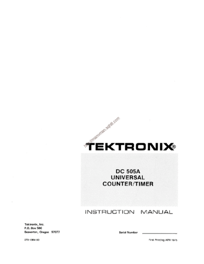 Tektronix dc505a    Tektronix dc505a  .pdf