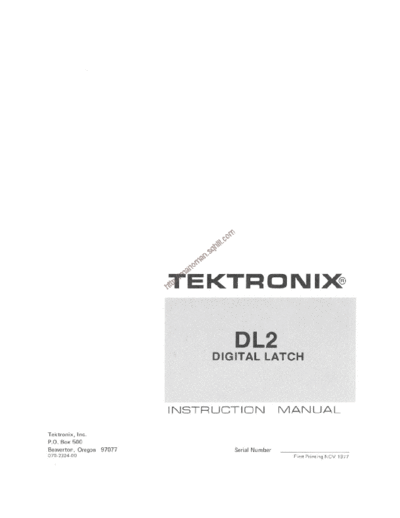 Tektronix dl2   Tektronix dl2 .pdf