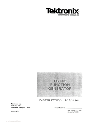 Tektronix fg502  Tektronix fg502.pdf