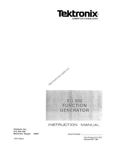 Tektronix fg502  Tektronix fg502  .pdf