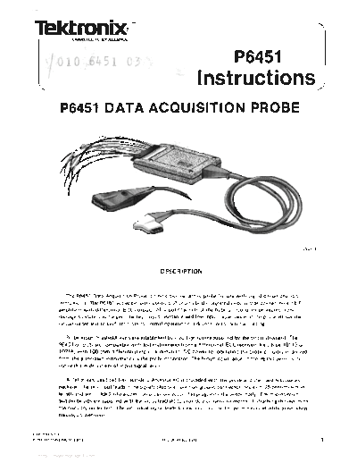 Tektronix p6451  Tektronix p6451.pdf