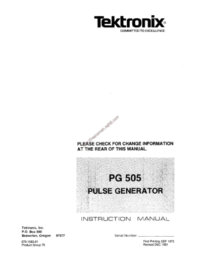 Tektronix pg505    Tektronix pg505  .pdf